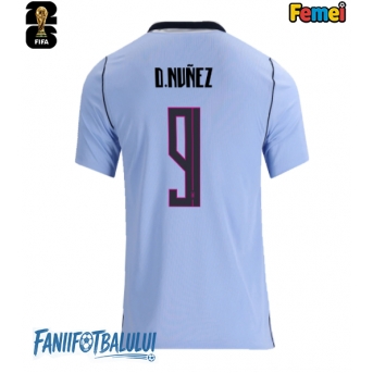 Uruguay Darwin Nunez #9 Echipament de Fotbal Replică Mondial 2026 Femei Acasa